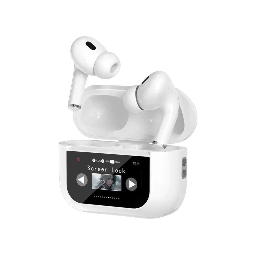 Aspor A629 5.3 Bluetooth Headphones Wireless Earbuds with Touch Screen & ANC